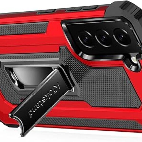 Daweixeau Case for Galaxy S21 FE Heavy Duty Shockproof- Red - New - Picture 5 of 5